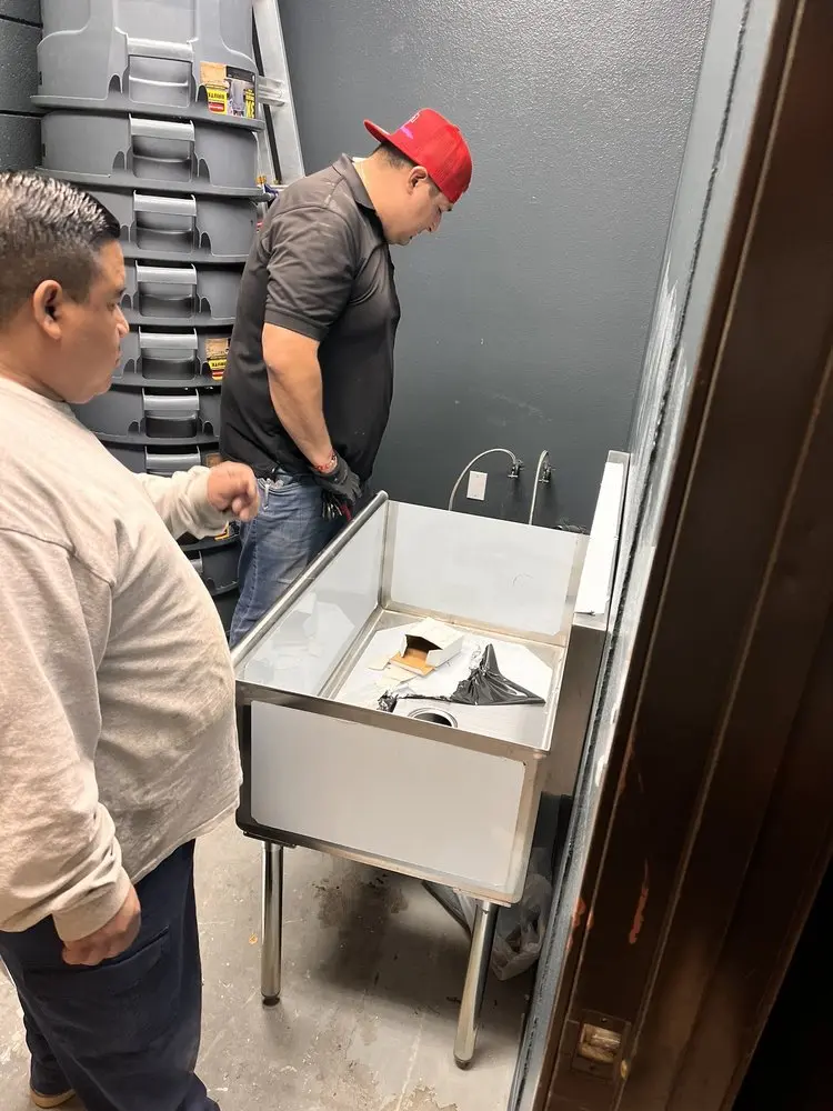 Commercial plumbing and sink installation in North Berwick